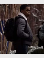 Tariq St Patrick Grey Shearling Jacket