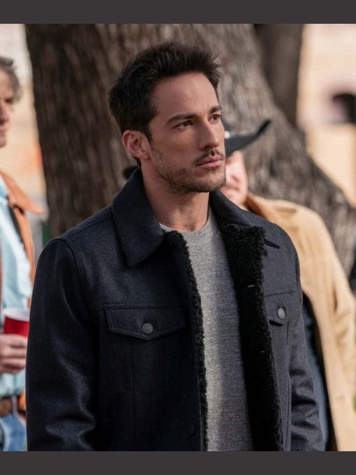 Roswell, New Mexico S03 Kyle Valenti Black Cotton Jacket