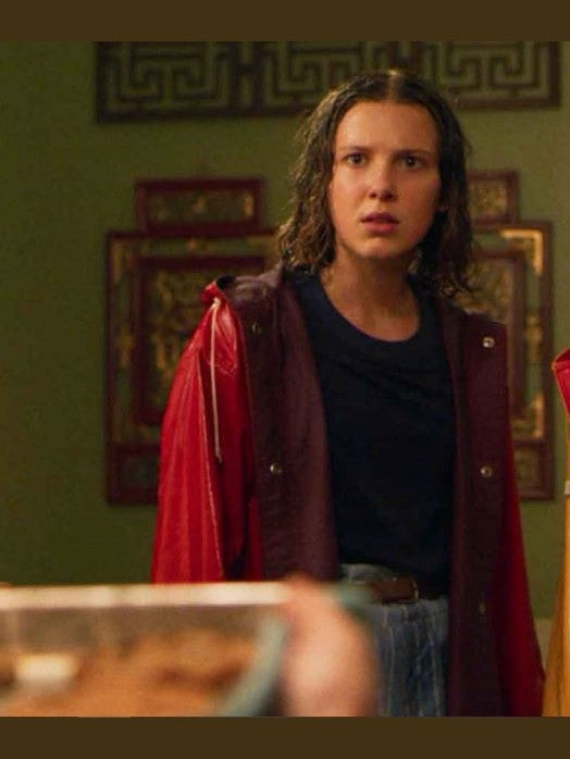 Stranger Things Season 04 Eleven Red Hooded Coat