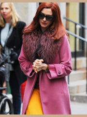 Anne Hathaway Modern Love Pink Lexi Coat