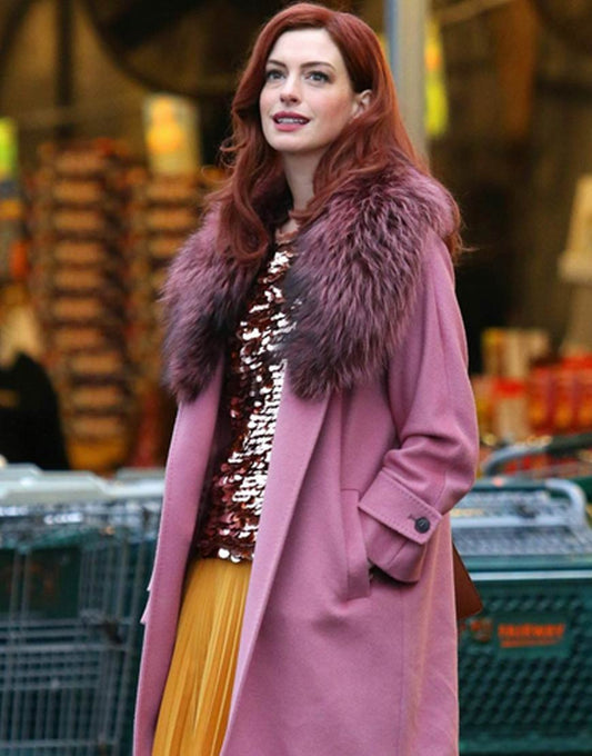 Anne Hathaway Modern Love Pink Lexi Coat