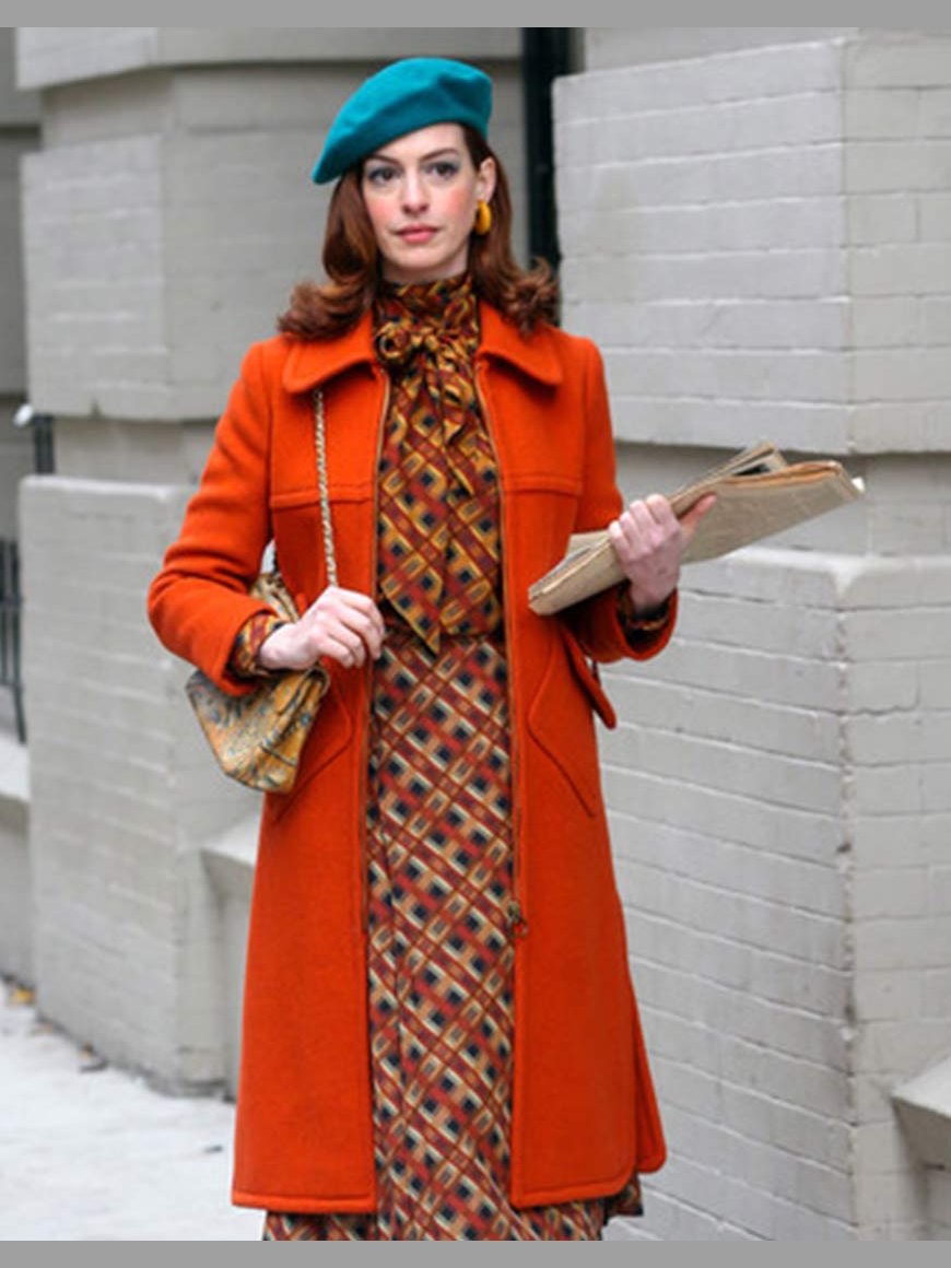 Anne Hathaway Modern Love Lexi Orange Coat