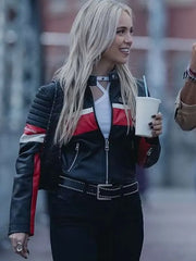 Idolos Ana Mena Biker Leather Jacket