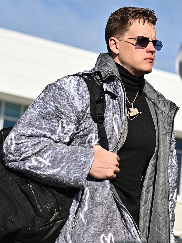 Joe Burrow NFL Sherpa Heart Jacket