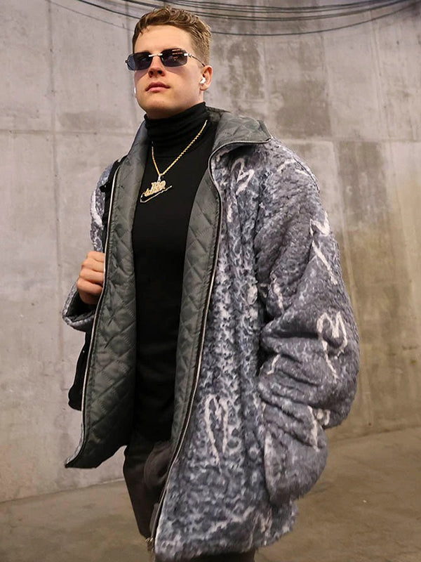 Joe Burrow NFL Sherpa Heart Jacket