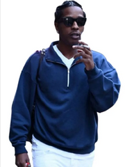NYC 2026 ASAP Rocky Blue Sweatshirt