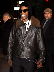 NYC ASAP Rocky Shearling Leather Jacket
