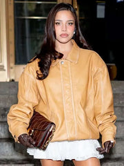 NYFW Emilia Mernes Leather Jacket