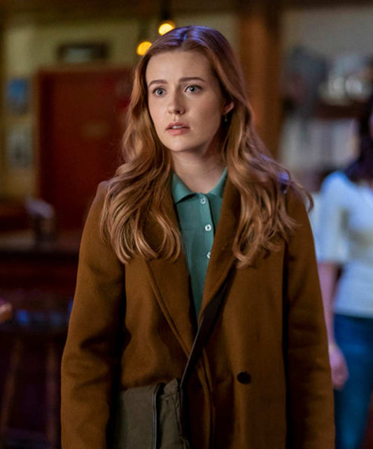Kennedy McMann Nancy Drew Brown Coat
