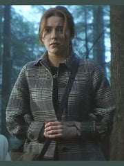 Nancy Drew Kennedy McMann Grey Plaid Coat