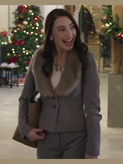 Fixing Up Christmas Natalie Dreyfuss Grey Blazer