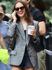 Good Sex Natalie Portman Grey Blazer
