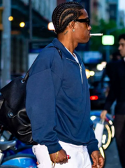NYC 2026 ASAP Rocky Blue Sweatshirt