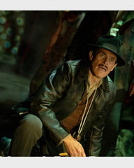 Nightmare Alley Clem Hoately Leather Coat