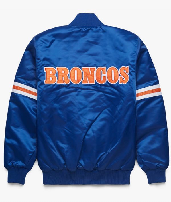 Ohio Denver Broncos Royal Blue Bomber Jacket