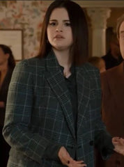 Only Murders in the Building S02 Selena Gomez Plaid Coat