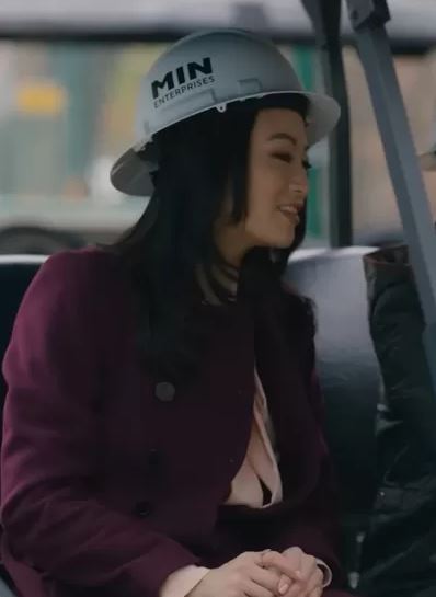 Partner Track Ingrid Yun Purple Coat