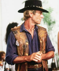 Paul Hogan Crocodile Dundee Leather Vest