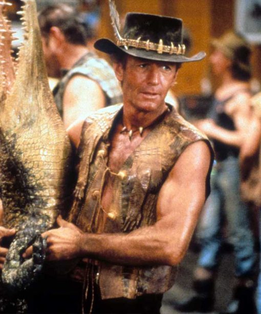 Paul Hogan Crocodile Dundee Leather Vest