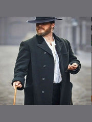 Peaky Blinders Tom Hardy Black Long Trench Coat