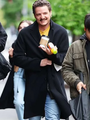 Materialists Pedro Pascal Black Coat