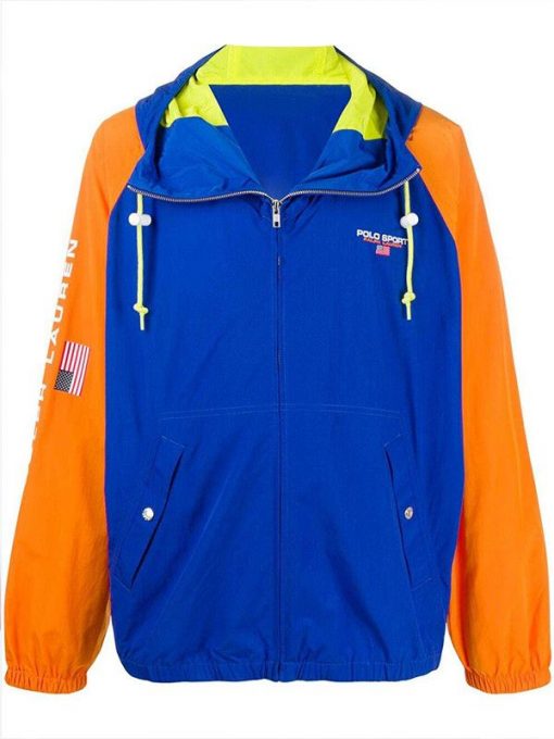 Polo Ralph Lauren Contrast-Sleeve Hooded Cotton Jacket