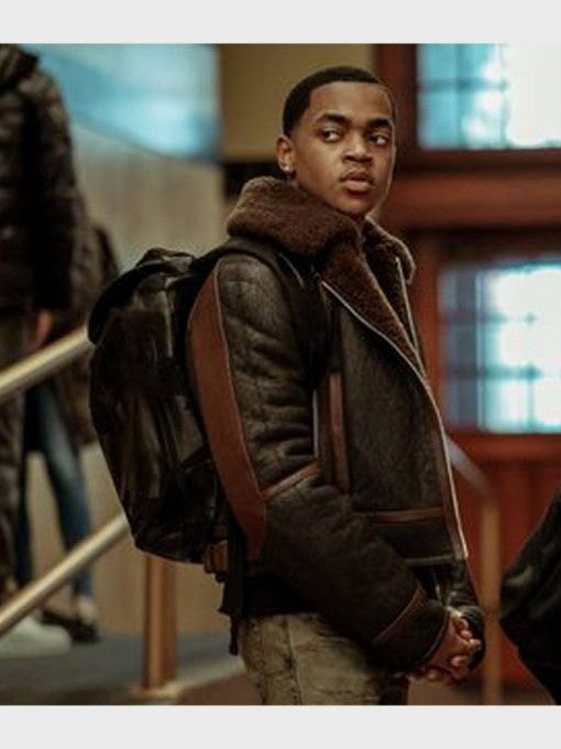 Tariq St Patrick Brown Shearling Jacket