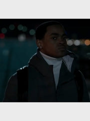 Power Book II Ghost Tariq St. Patrick Grey Puffer Jacket