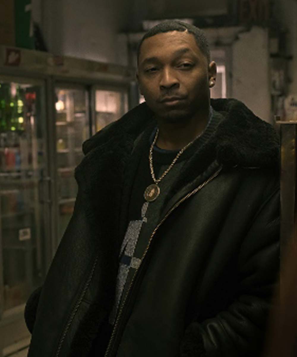 Power Book III Lou-Lou Black Leather Jacket