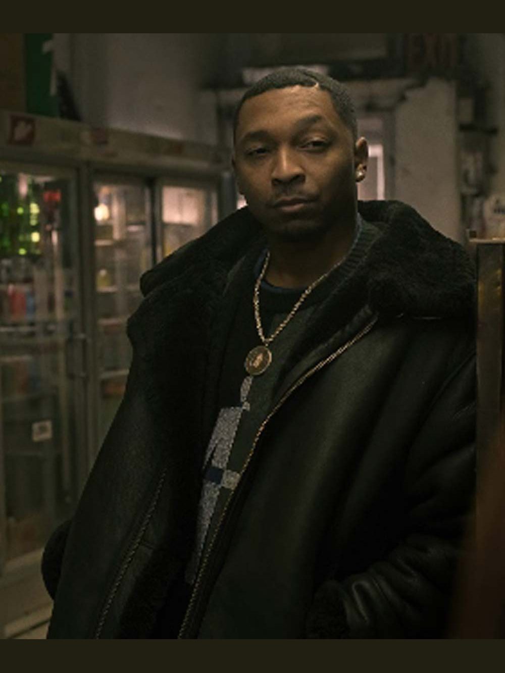 Power Book III Lou-Lou Black Leather Jacket