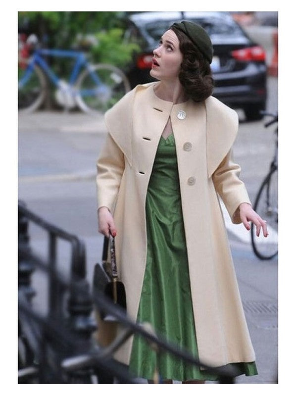 The Marvelous Mrs. Maisel Rachel Brosnahan Beige Coat