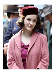 Rachel Brosnahan The Marvelous Mrs. Maisel Pink Coat