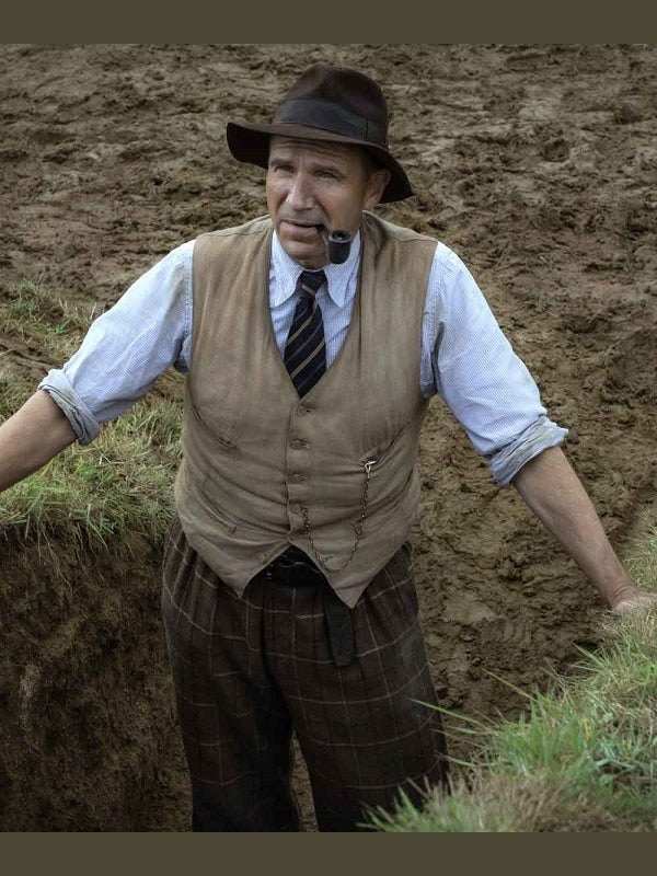 Ralph Fiennes The Dig Basil Brown Vest