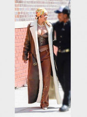 Rihanna Shearling Long Coat