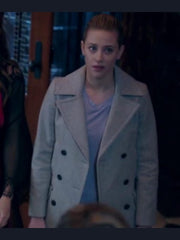 Riverdale S02 Betty Cooper White Double-Breasted Coat