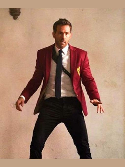 Ryan Reynolds Red Notice Red Blazer