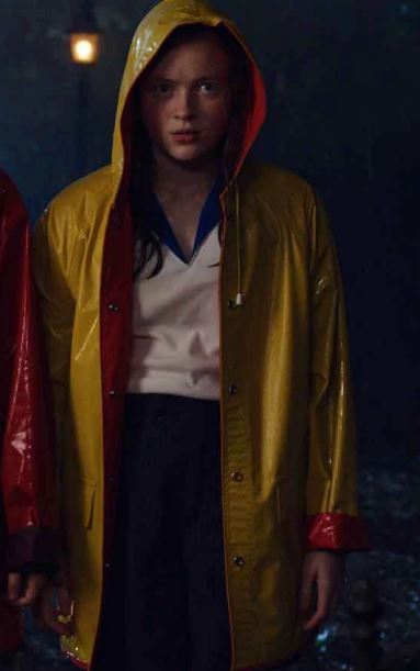 Stranger Things S04 Max Mayfield Yellow Rain Coat