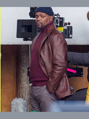 Shaft Samuel L. Jackson Leather Blazer