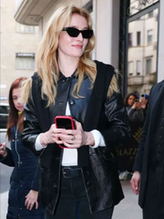 MFW 2026 Sarah Pidgeon Leather Jacket