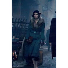 Peaky Blinders S5 Ada Shelby Fur Collar Long Coat