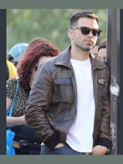 Sebastian Stan The 355 Leather Jacket