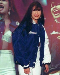 Selena Quintanilla Blue Bomber Jacket