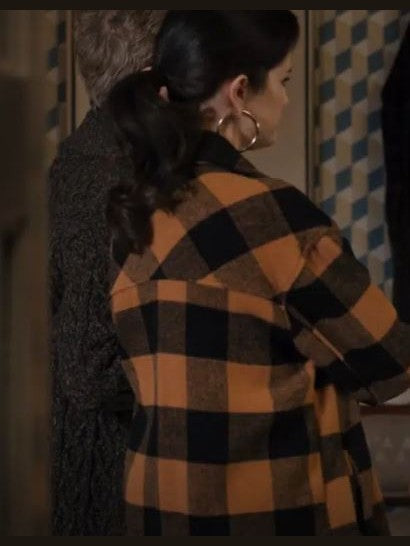 Selena Gomez Only Murders In The Building Mabel Plaid Coat