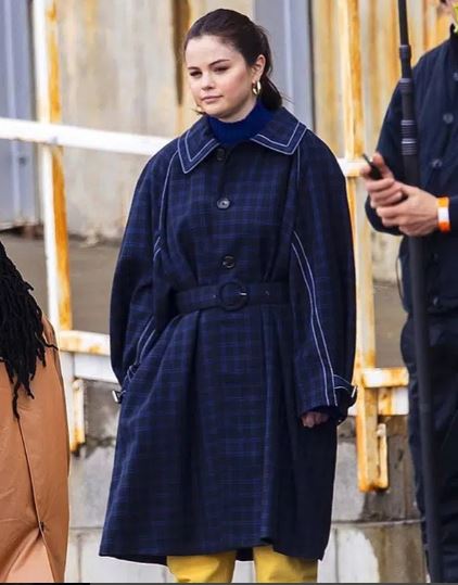 Selena Gomez Only Murders in the Building Blue Coat