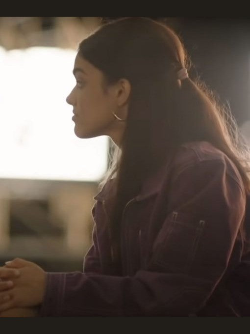 Shazam 2 Rachel Zegler Purple Jacket