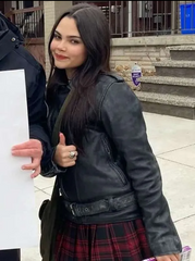 Ariana Greenblatt Fear Street Prom Queen Leather Jacket