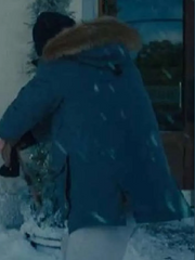 Charlie Cox Merv 2025 Blue Hooded Jacket
