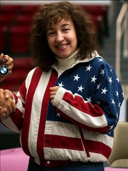 Christy Sydney Sweeney USA Flag Jacket