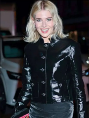 Lucy Boynton NYC Leather Jacket