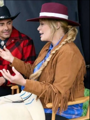 Finding Mr. Christmas S02 Melissa Peterson Fringe Jacket